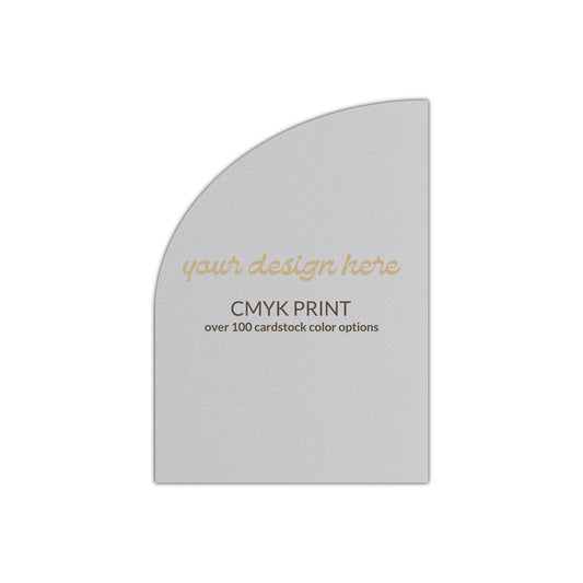 Shape P82 Diecut Card | CMYK Print | 2" x 3"