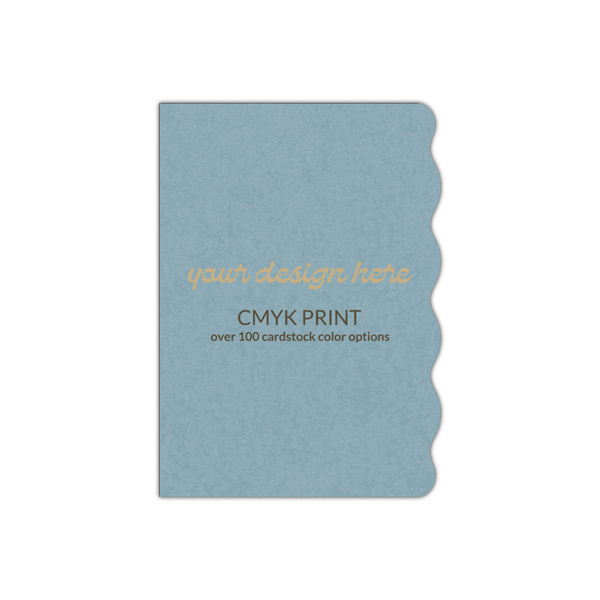 Shape P83 Diecut Card | CMYK Print | 5" x 8"