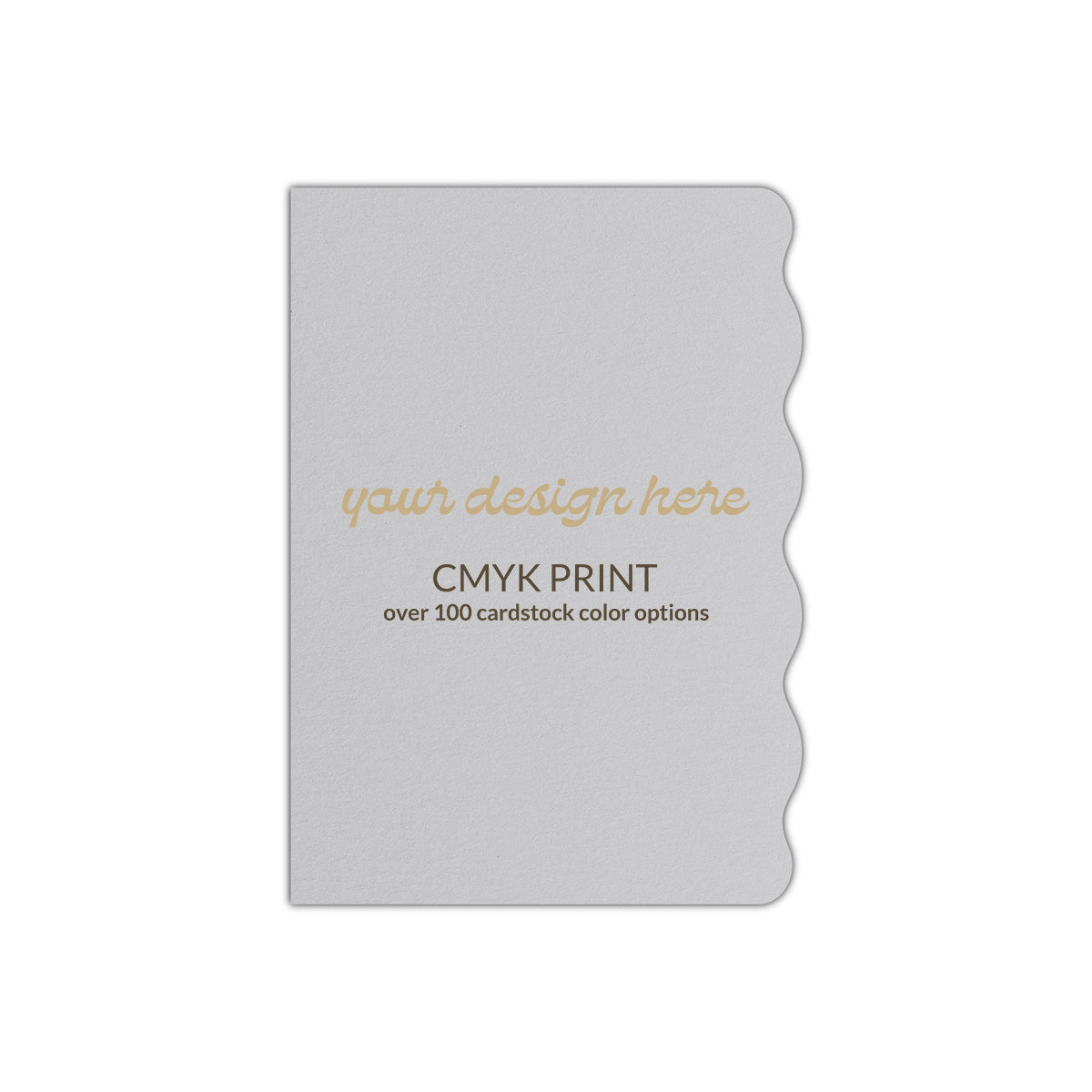 Shape P83 Diecut Card | CMYK Print | 3" x 5"