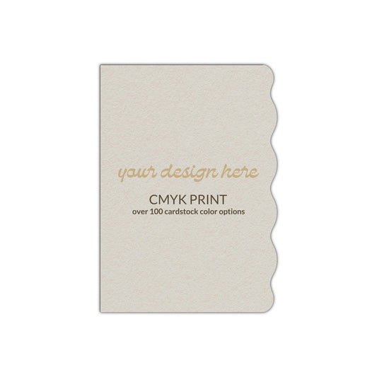 Shape P83 Diecut Card | CMYK Print | 2" x 3.5"