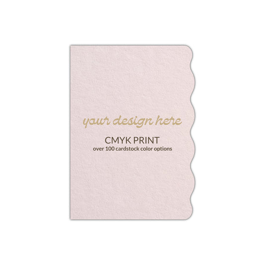 Shape P83 Diecut Card | CMYK Print | 2" x 3"