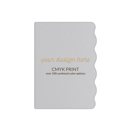 Shape P83 Diecut Card | CMYK Print | 3" x 5"