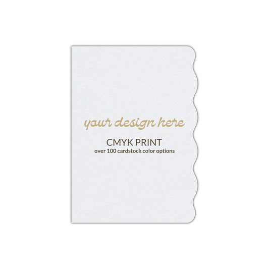 Shape P83 Diecut Card | CMYK Print | 3" x 4"