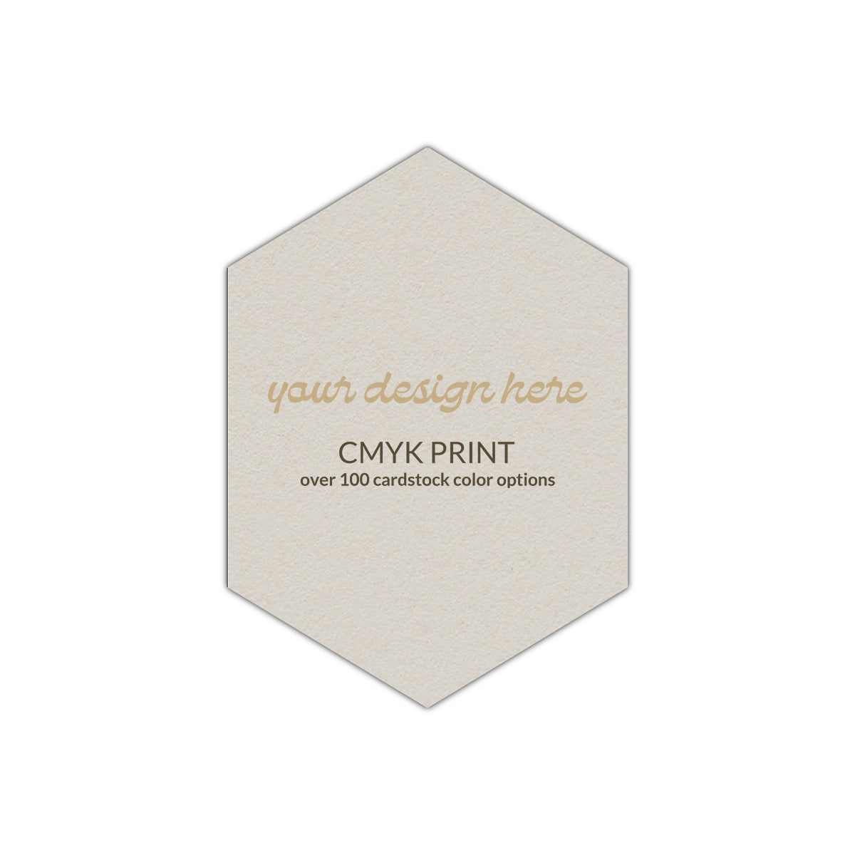 Shape P84 Diecut Card | CMYK Print | 5.5" x 8.5"
