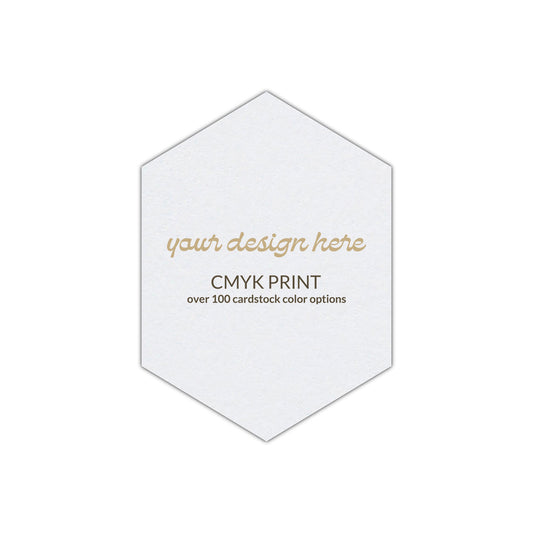 Shape P84 Diecut Card | CMYK Print | 2.5" x 3.5"