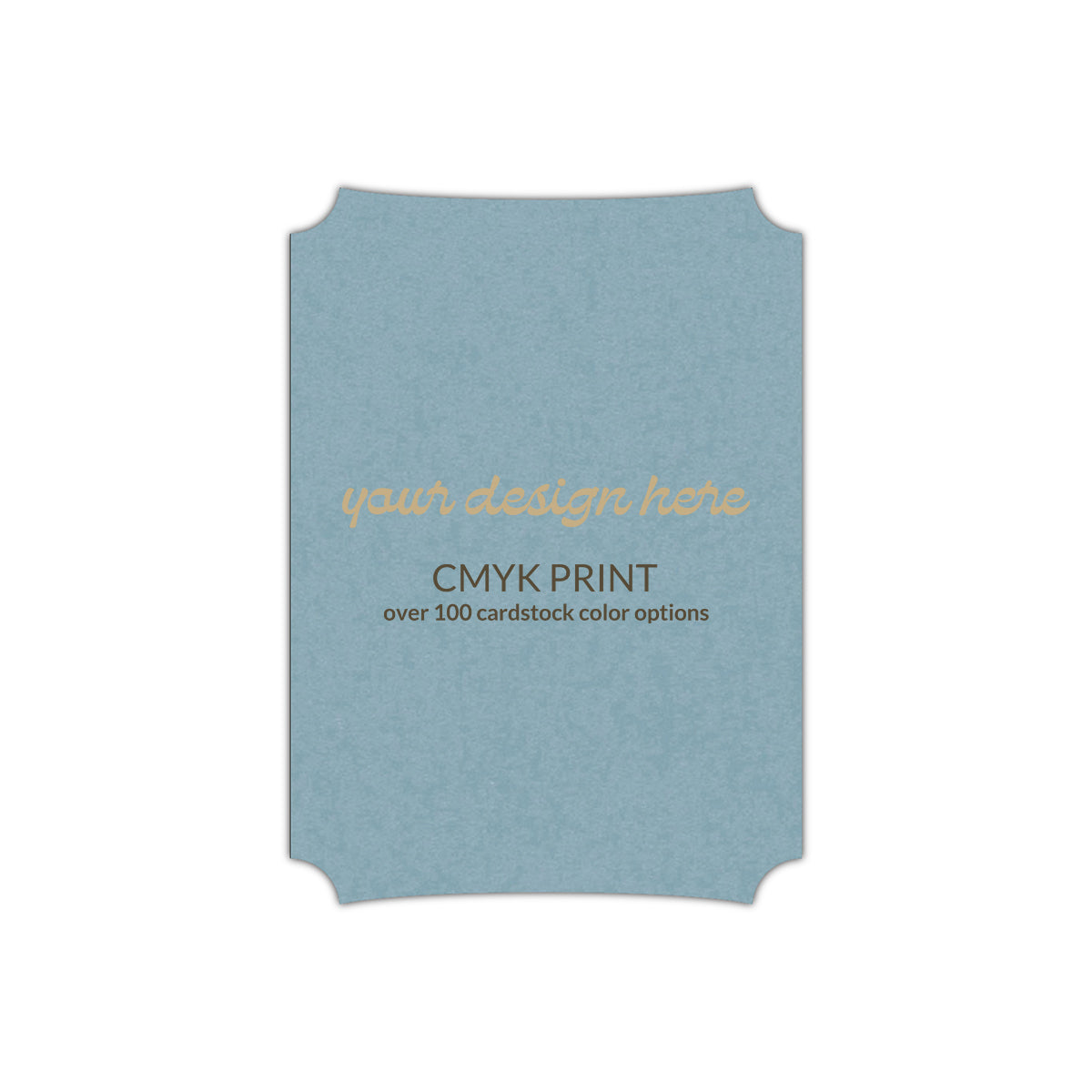 Shape P85 Diecut Card | CMYK Print | 8" x 10"