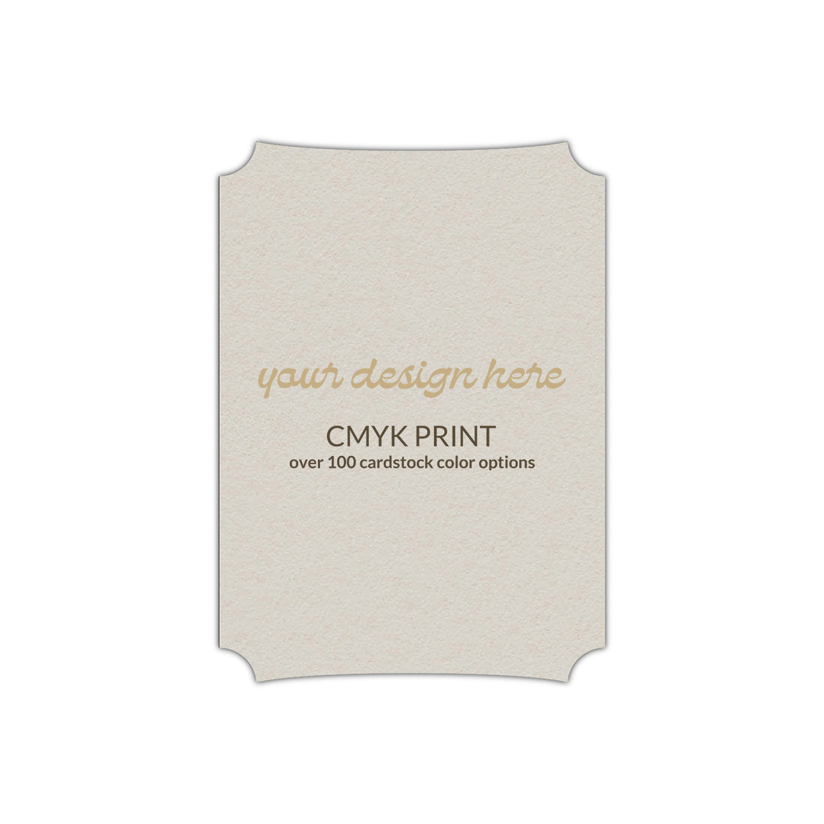 Shape P85 Diecut Card | CMYK Print | 6" x 9"