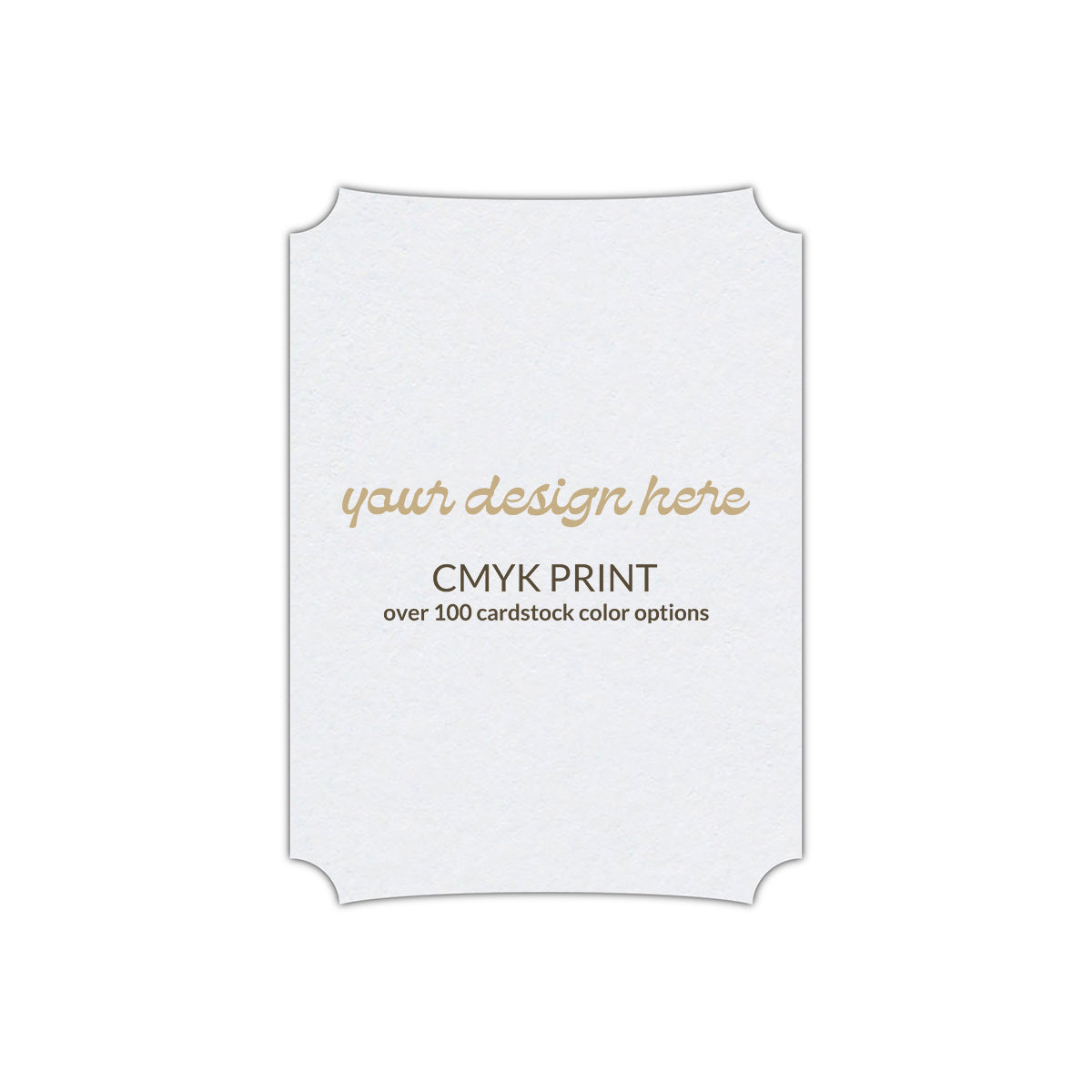 Shape P85 Diecut Card | CMYK Print | 2" x 3"