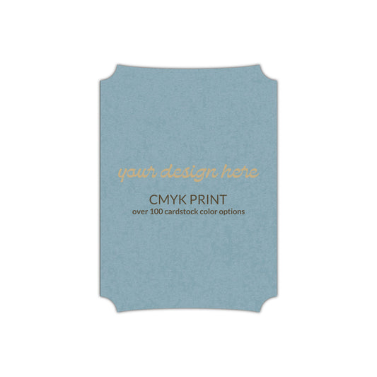 Shape P85 Diecut Card | CMYK Print | 2" x 3"