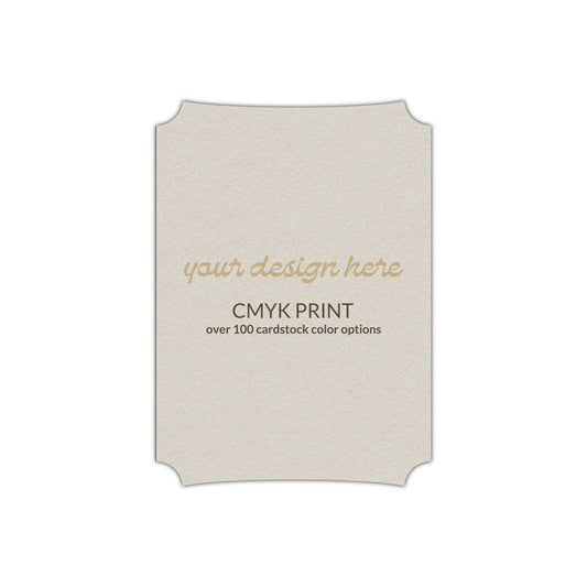 Shape P85 Diecut Card | CMYK Print | 2" x 3"