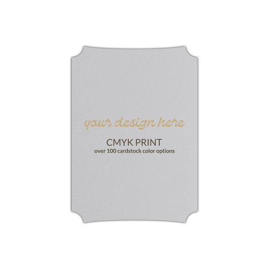 Shape P85 Diecut Card | CMYK Print | 2.5" x 3.5"