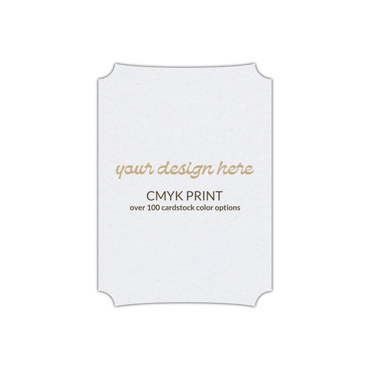 Shape P85 Diecut Card | CMYK Print | 2" x 3.5"