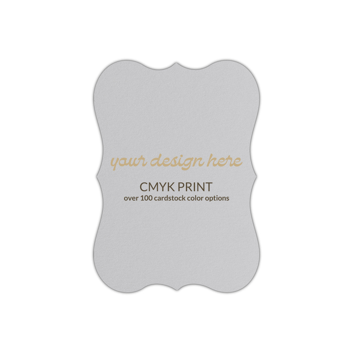 Shape P86 Diecut Card | CMYK Print | 4.25" x 5.5"