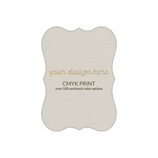 Shape P86 Diecut Card | CMYK Print | 3" x 4"