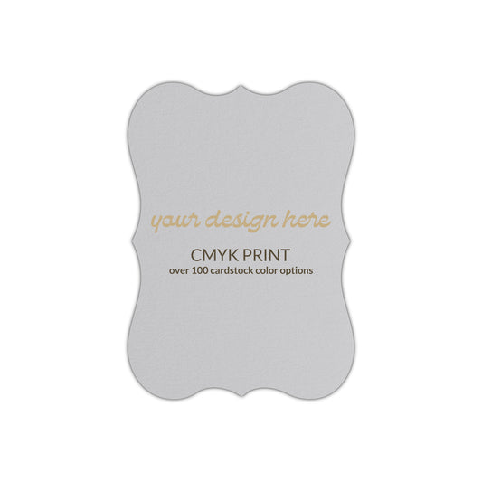 Shape P86 Diecut Card | CMYK Print | 2" x 3.5"
