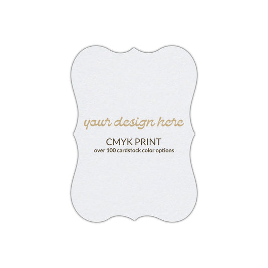 Shape P86 Diecut Card | CMYK Print | 2" x 3"