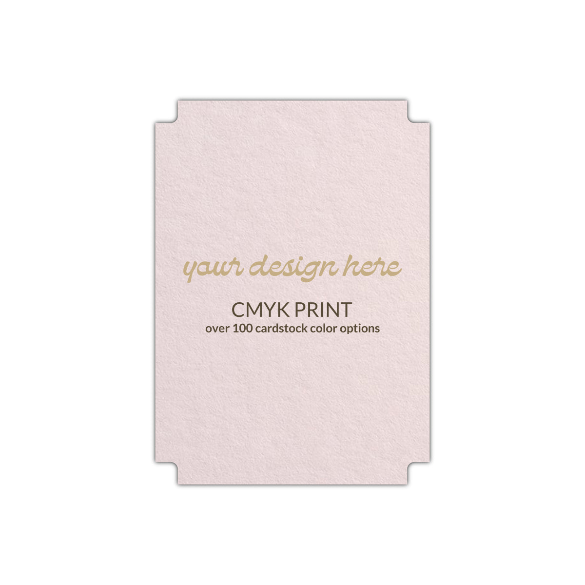 Shape P87 Diecut Card | CMYK Print | 2" x 3.5"