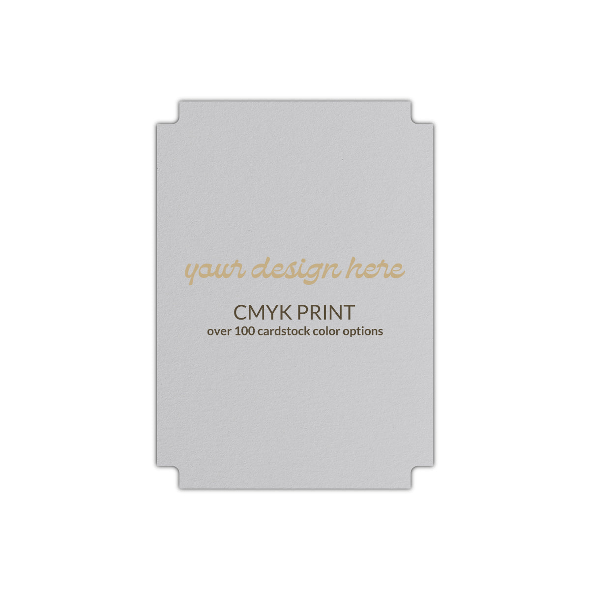 Shape P87 Diecut Card | CMYK Print | 2" x 3"