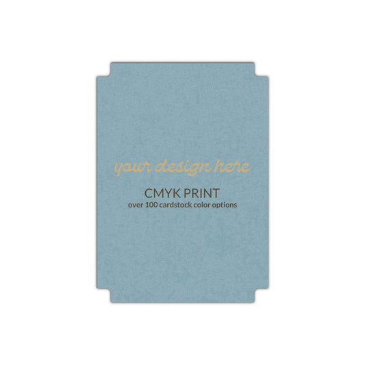 Shape P87 Diecut Card | CMYK Print | 3" x 4"