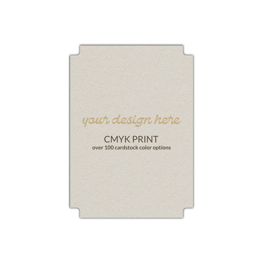 Shape P87 Diecut Card | CMYK Print | 2.5" x 3.5"