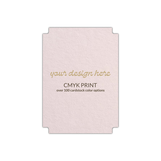 Shape P87 Diecut Card | CMYK Print | 2" x 3.5"