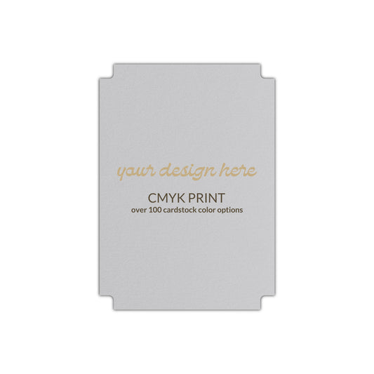 Shape P87 Diecut Card | CMYK Print | 2" x 3"