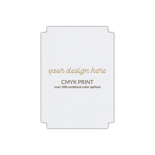 Shape P87 Diecut Card | CMYK Print | 3" x 4"