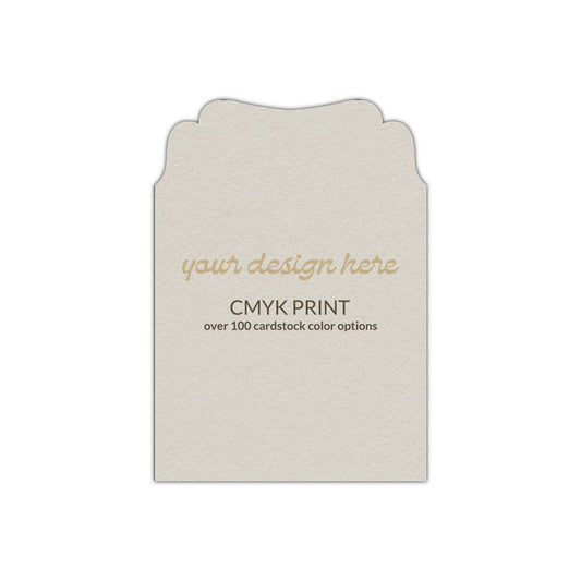 Shape P89 Diecut Card | CMYK Print | 2" x 3"