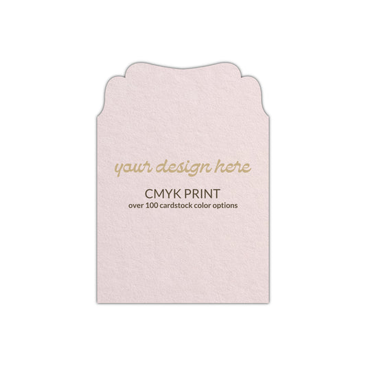 Shape P89 Diecut Card | CMYK Print | 3" x 5"