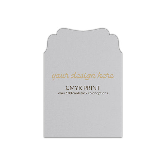 Shape P89 Diecut Card | CMYK Print | 3" x 4"