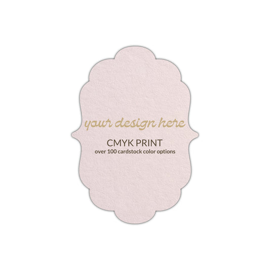 Shape P8 Diecut Card | CMYK Print | 3" x 5"