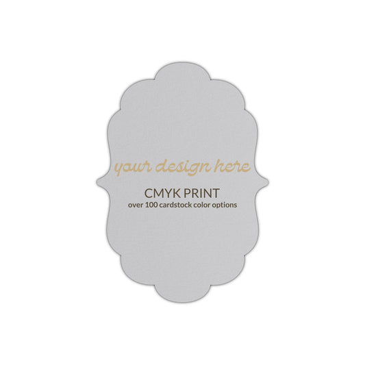 Shape P8 Diecut Card | CMYK Print | 3" x 4"