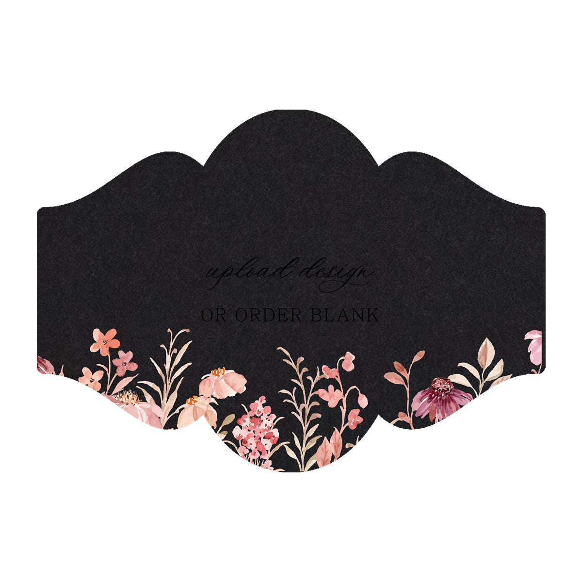Custom Wedding Prints on Diecut Shaped Cardstock | Shape P8