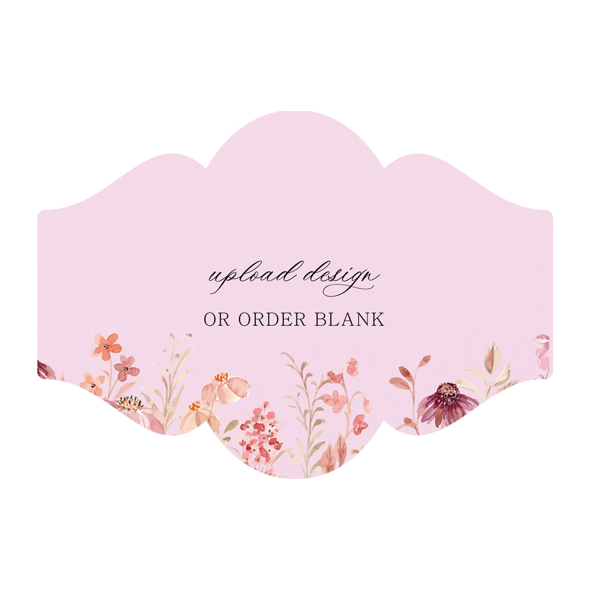Custom Wedding Prints on Diecut Shaped Cardstock | Shape P8