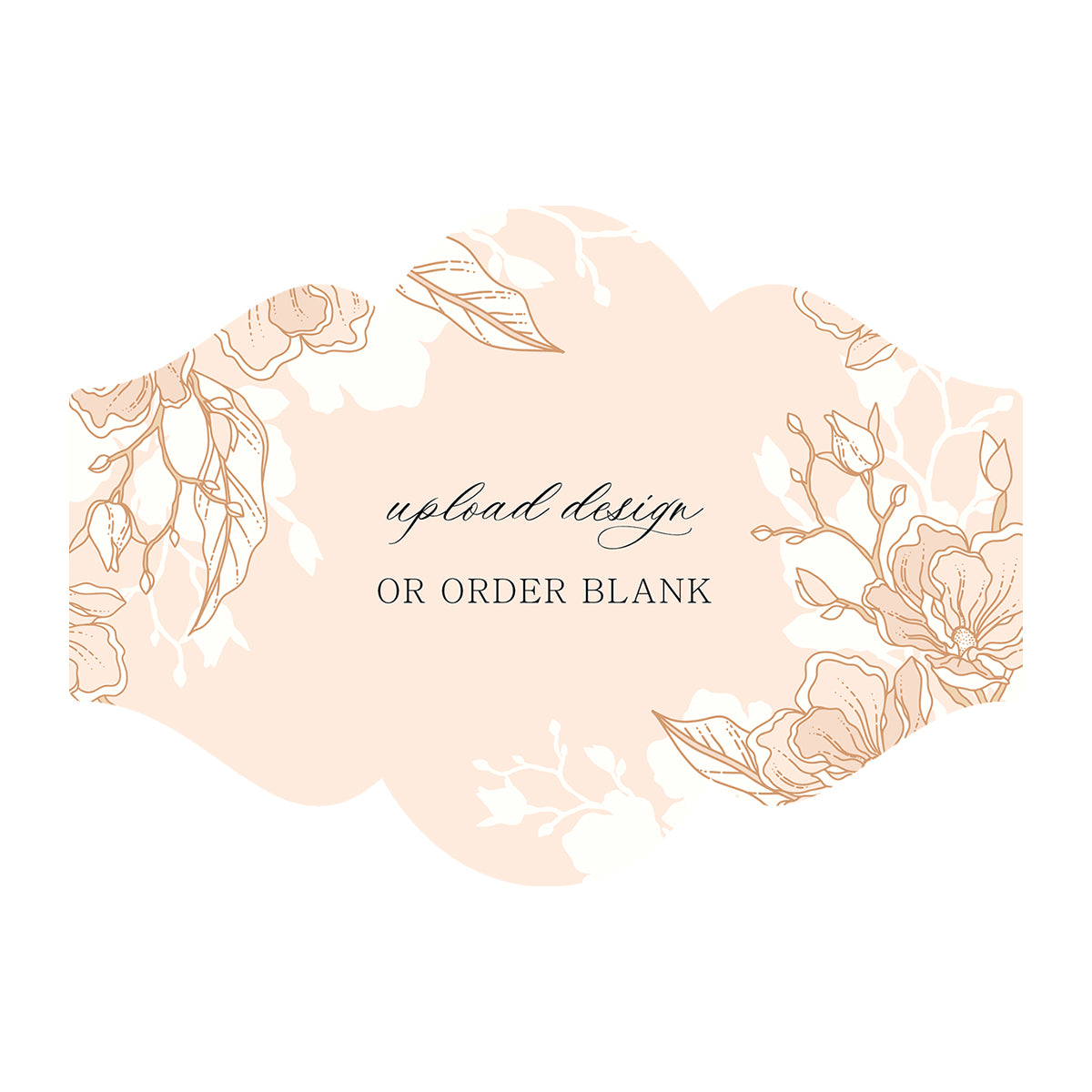 Custom Wedding Prints on Diecut Shaped Cardstock | Shape P8