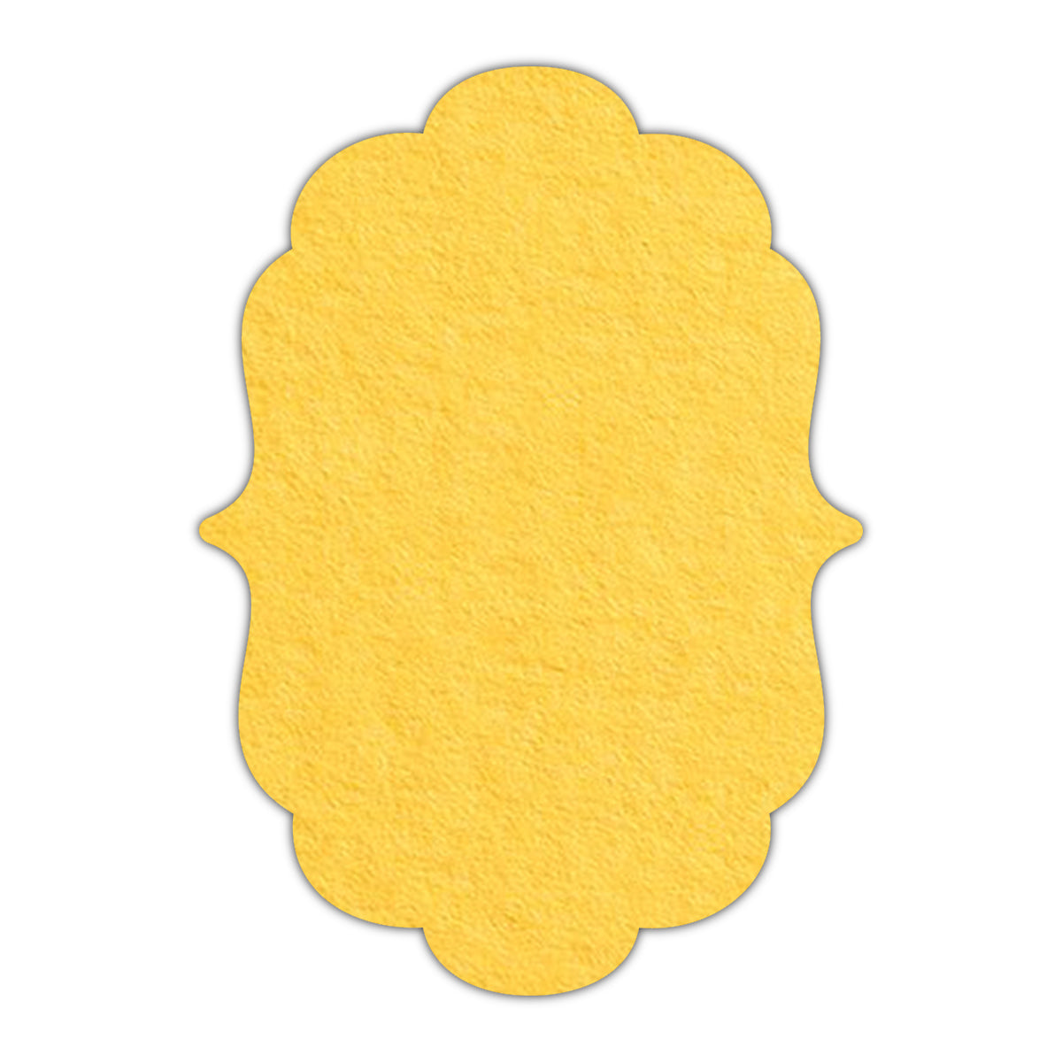 CMYK Print on Canary Yellow Cardstock | Shape P8 | 2" x 3.5"
