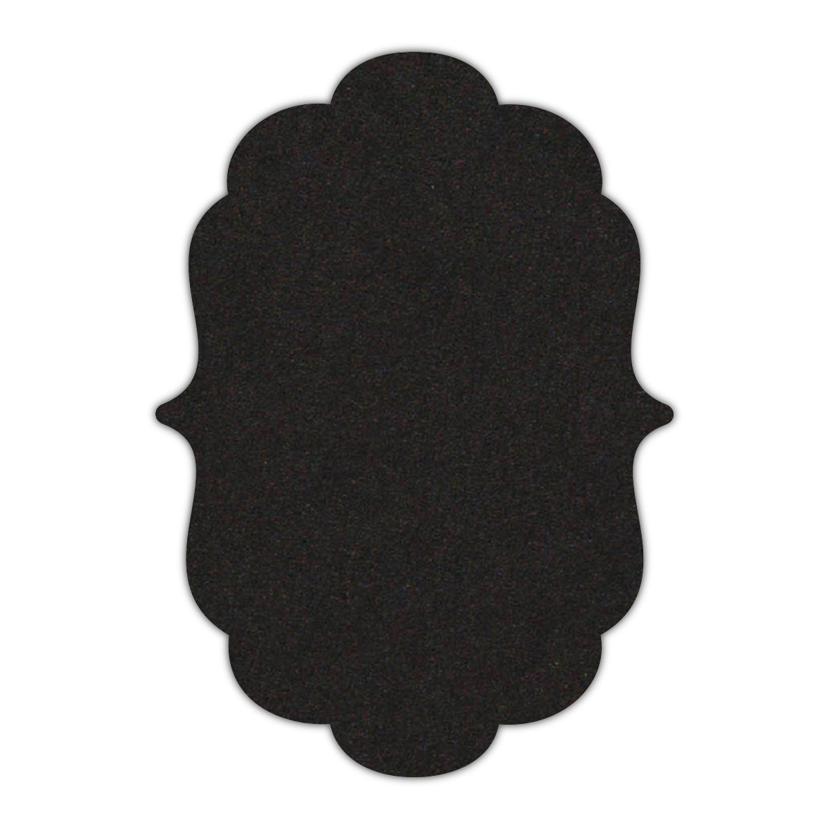 CMYK Print on Deep Black Cardstock | Shape P8 | 3" x 5"