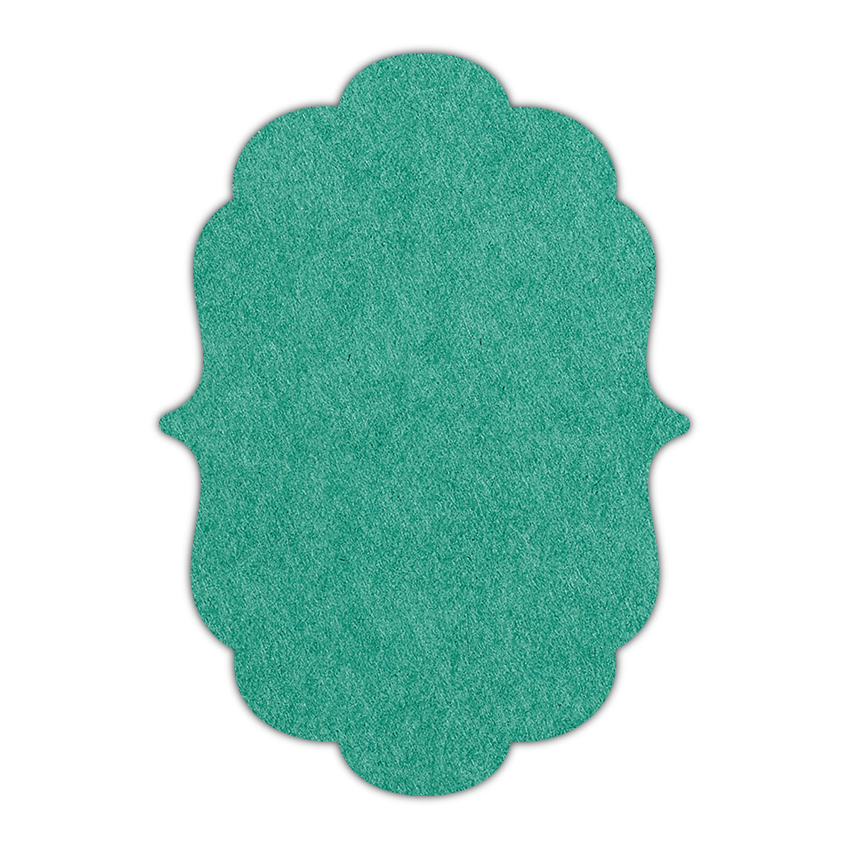 CMYK Print on Emerald Cardstock | Shape P8 | 3" x 4"