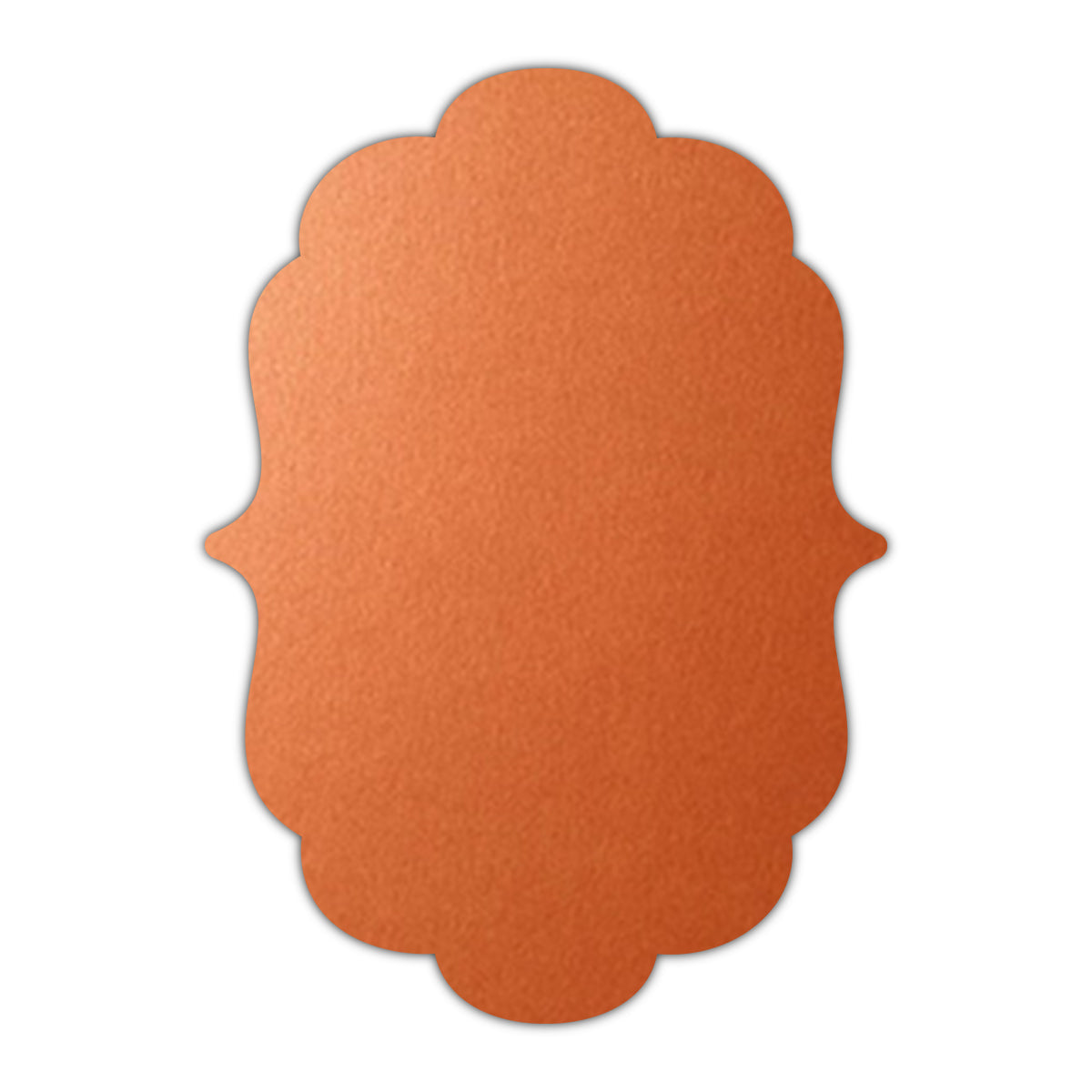 CMYK Print on Shimmer Flame Cardstock | Shape P8 | 3" x 5"