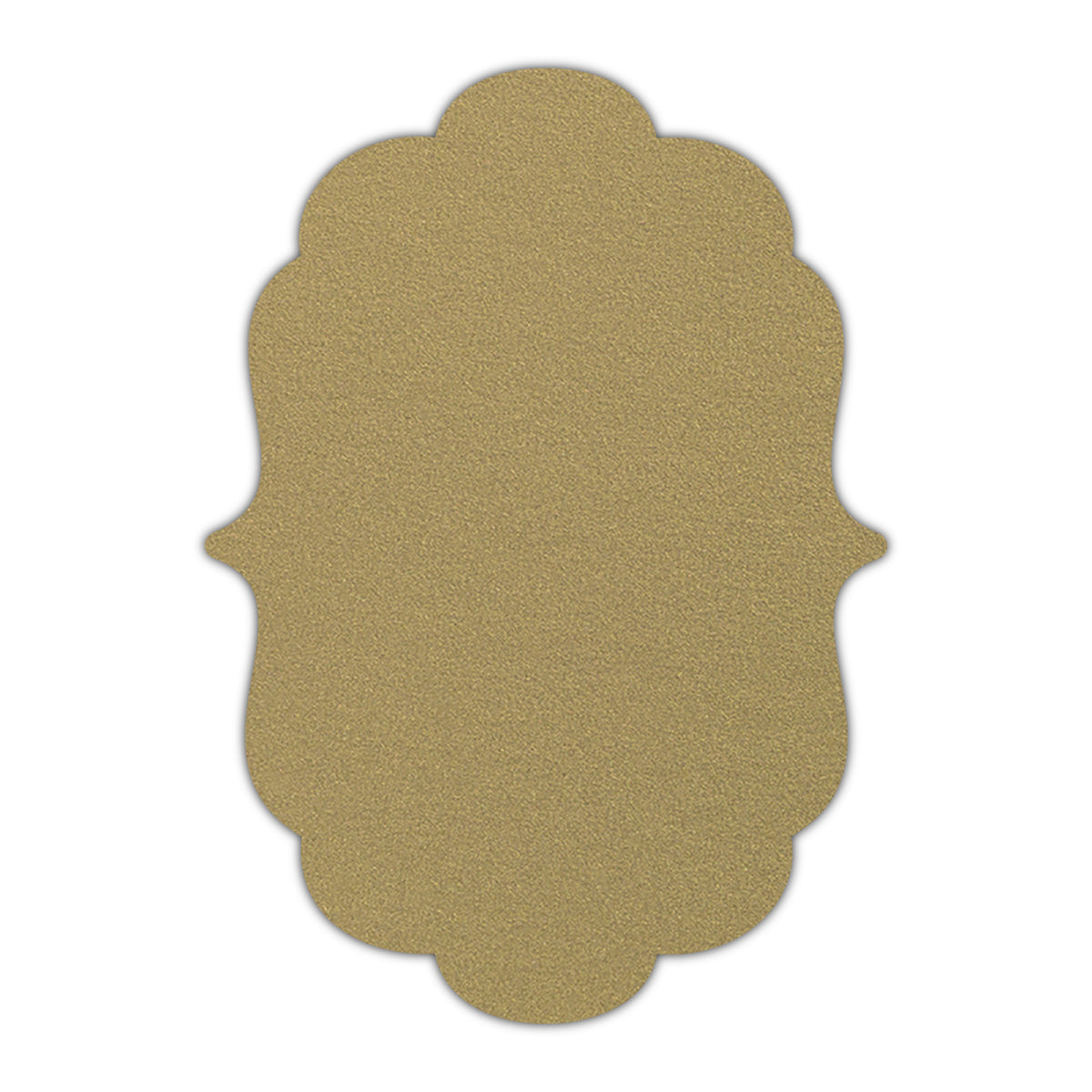 CMYK Print on Shimmer Gold Leaf Cardstock | Shape P8 | 2.5" x 3.5"