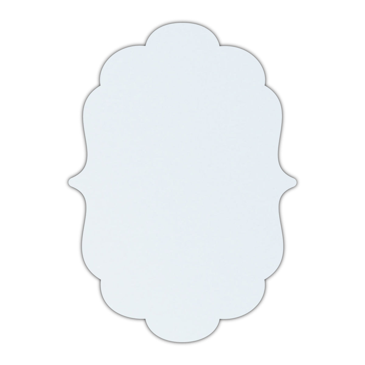 CMYK Print on Shimmer Ice Silver Cardstock | Shape P8 | 12" x 18"