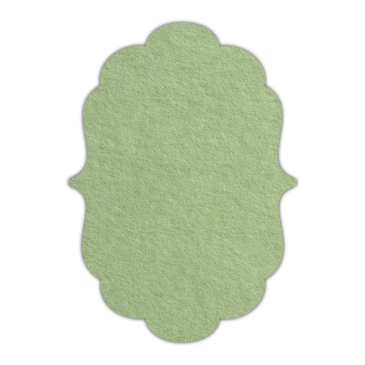 CMYK Print on Olive Green Cardstock | Shape P8 | 5.5" x 8.5"
