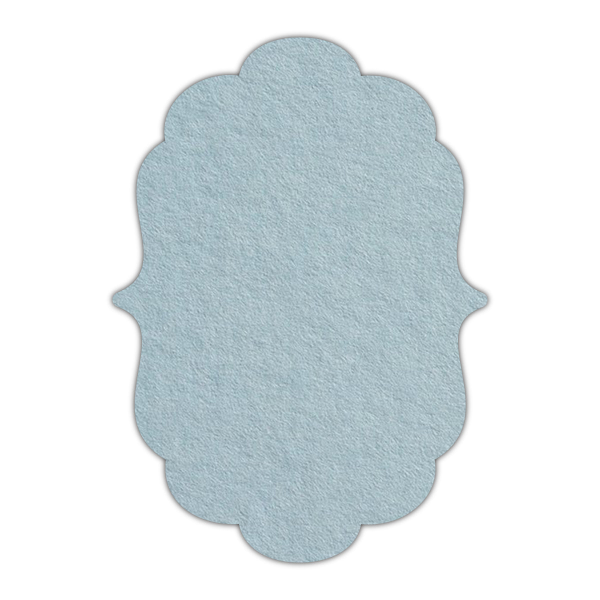 CMYK Print on Placid Blue Cardstock | Shape P8 | 3" x 4"