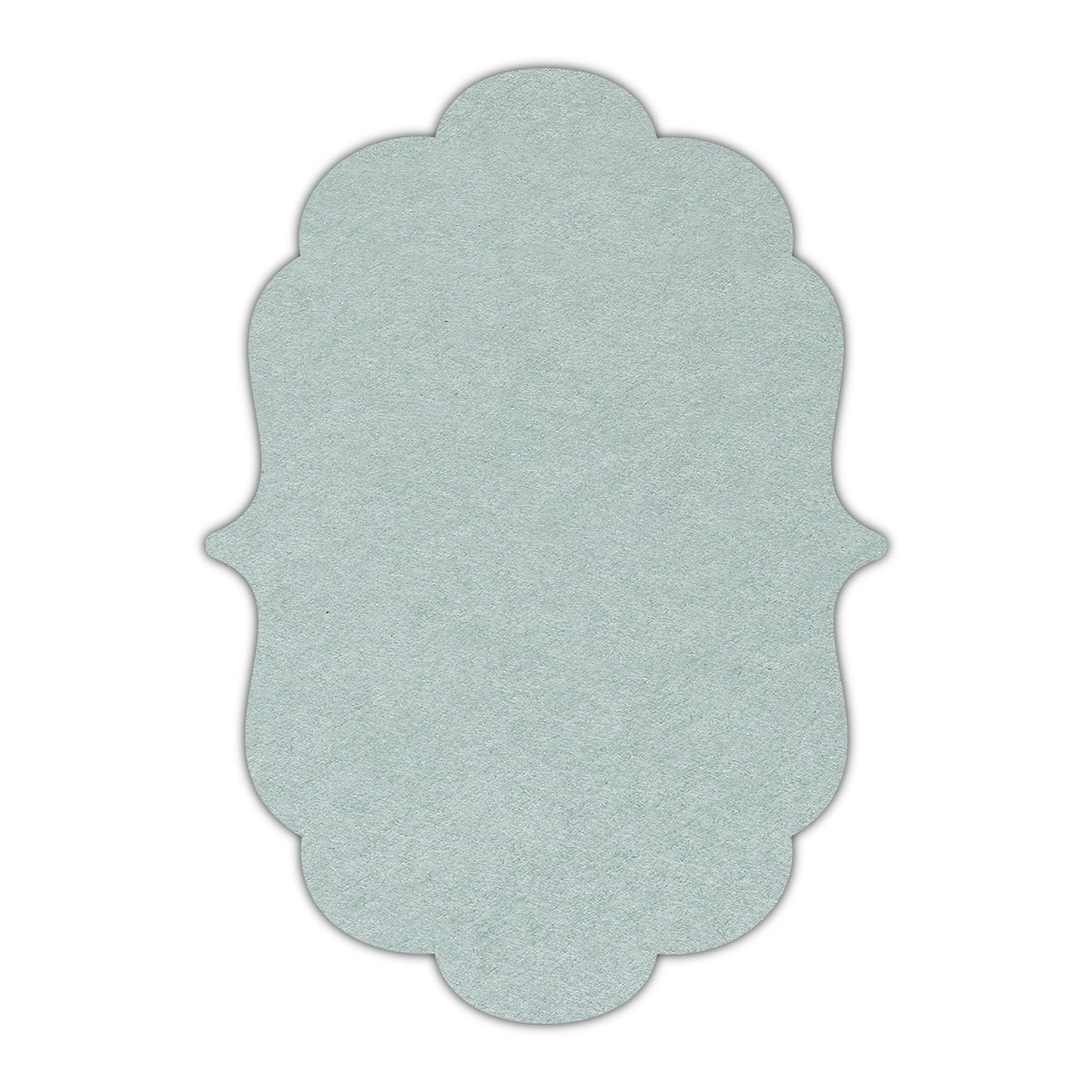 CMYK Print on Powder Green Cardstock | Shape P8 | 8.5" x 11"