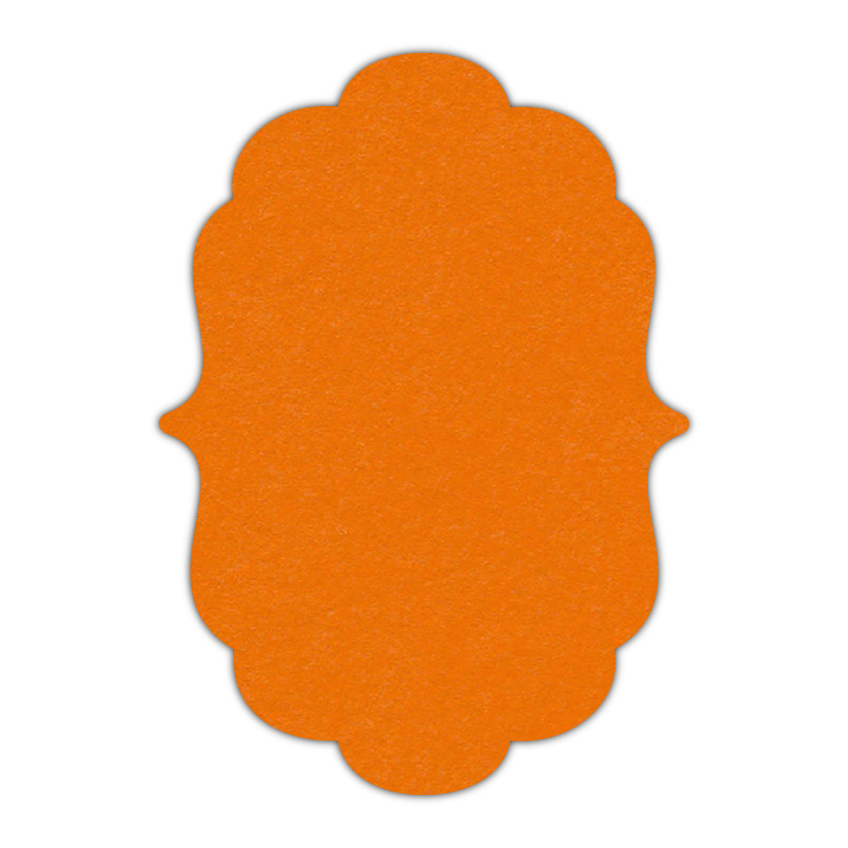 CMYK Print on Pumpkin Cardstock | Shape P8 | 2" x 3"
