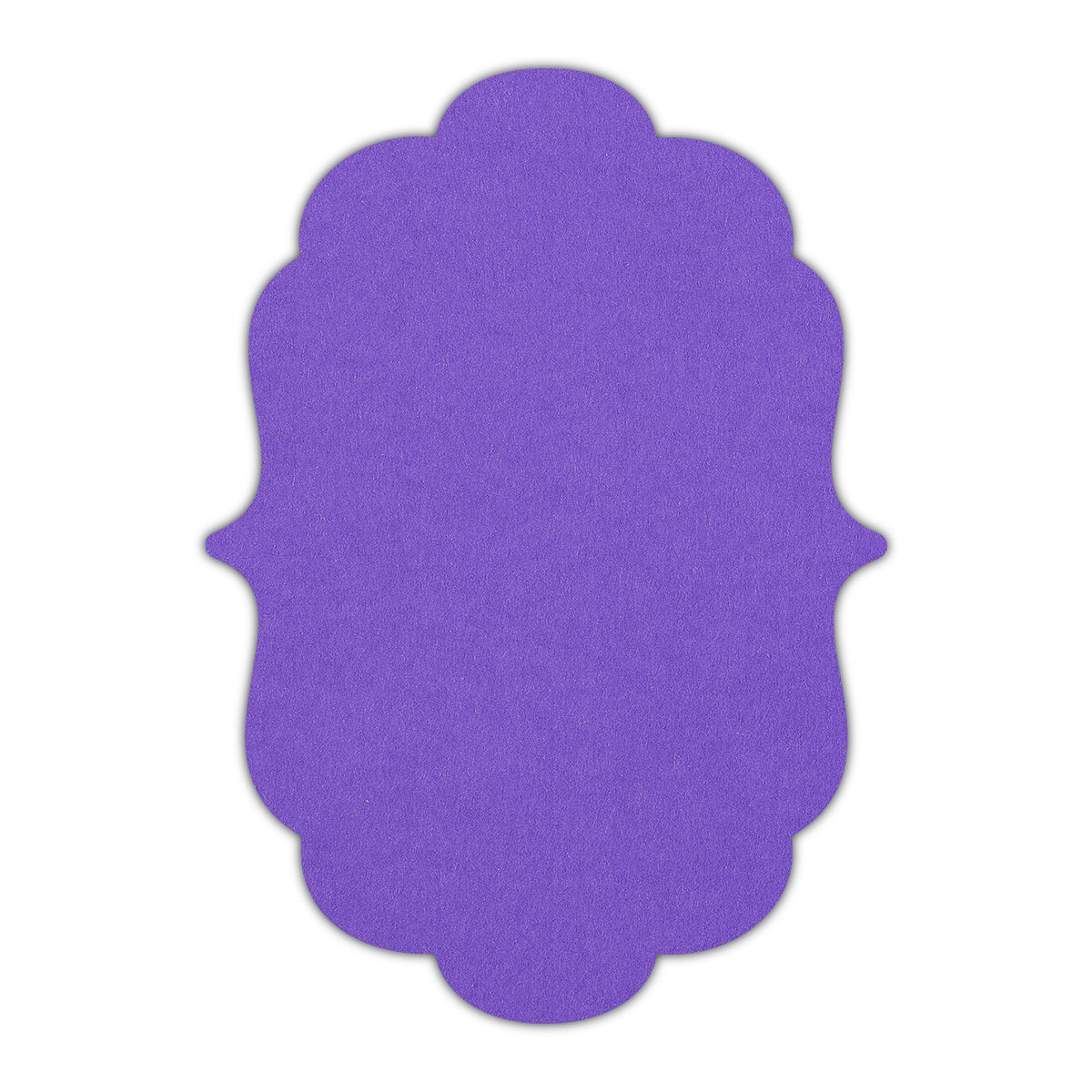 CMYK Print on Purple Cardstock | Shape P8 | 2" x 3"