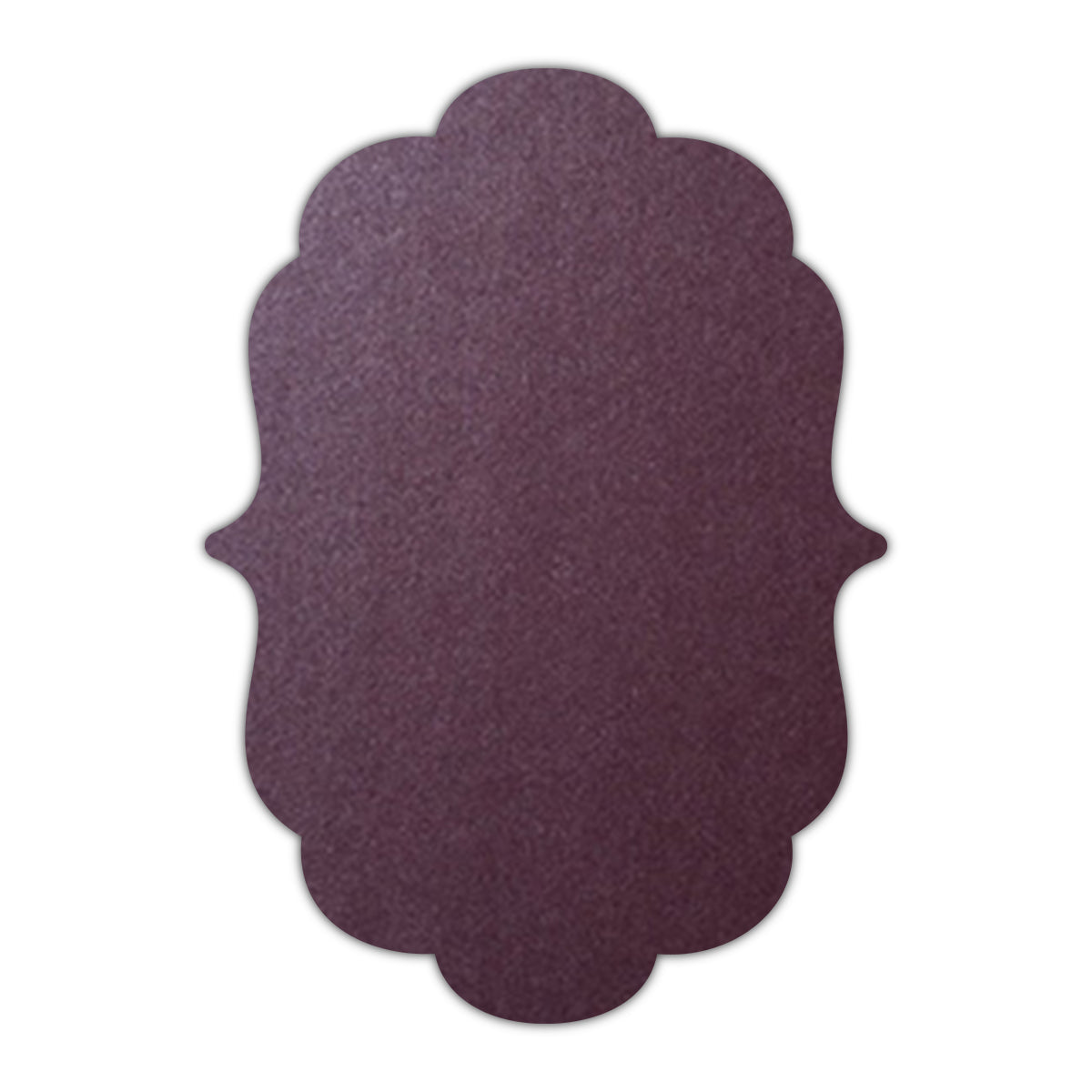 CMYK Print on Shimmer Ruby Cardstock | Shape P8 | 2" x 3.5"