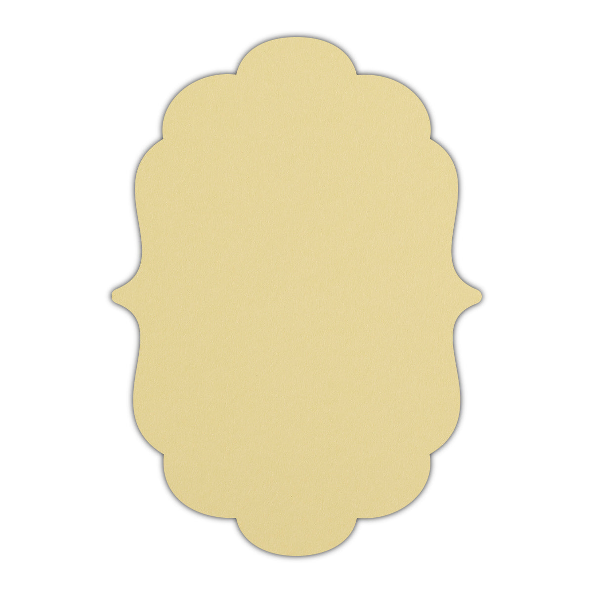 CMYK Print on Sorbet Yellow Cardstock | Shape P8 | 6" x 9"