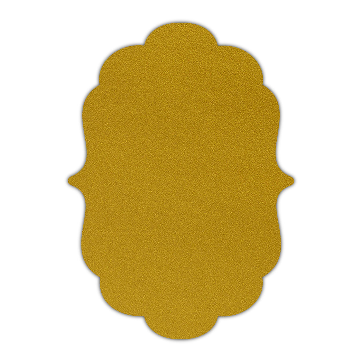CMYK Print on Shimmer Super Gold Cardstock | Shape P8 | 3" x 4"