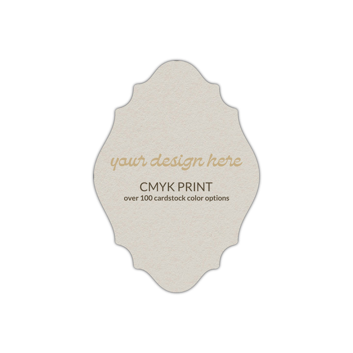 Shape P9 Diecut Card | CMYK Print | 6" x 9"